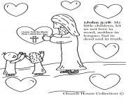 Printable jesus christ love coloring pages