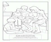 Printable my family can follow jesus christ in faith coloring pages