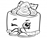 Printable Cheesecake shopkins season 3 coloring pages