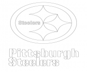 Printable pittsburgh steelers logo football sport coloring pages
