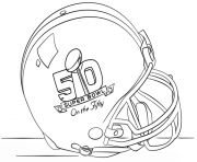Printable super bowl 2016 helmet football sport coloring pages