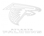 Printable atlanta falcons logo football sport coloring pages