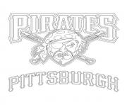 Printable pittsburgh pirates logo mlb baseball sport coloring pages