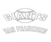 Printable san francisco giants logo mlb baseball sport coloring pages