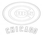 Printable chicago cubs logo mlb baseball sport coloring pages