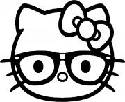 Printable hello kitty emoji coloring pages