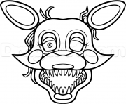 Printable mangle from five nights at freddys 2 fnaf coloring pages