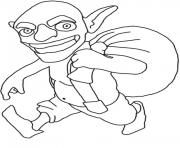 Printable goblin clash of clans coloring pages