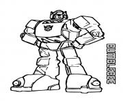 Printable transformers BumbleBee a4 coloring pages