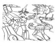 Printable transformers Its war time a4 coloring pages
