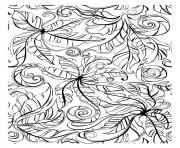 Printable adult leaves coloring pages