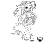 Printable monster high jinafire long coloring pages