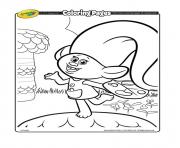 Printable trollArtist trolls coloring pages