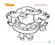Printable lady glittersparkles trolls coloring pages