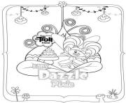 Printable Trolls Dazzle Pixie coloring pages