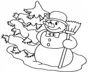 Printable carrot nose snowman sa0b8 coloring pages