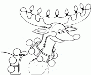 Printable Rudolph Reindeer coloring pages