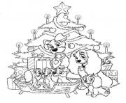 Printable disney christmas 5 coloring pages