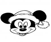 Printable mickey mouse disney christmas 4 coloring pages