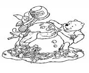Printable winnie the pooh disney christmas 12 coloring pages