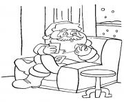 Printable christmas santa claus 06 coloring pages