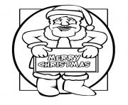 Printable merry christmas from christmas santa claus 67 coloring pages