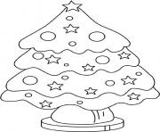 Printable christmas tree bb4c coloring pages