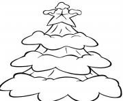 Printable free s christmas snow in a tree 273f coloring pages