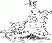 Printable of christmas tree 84b9 coloring pages