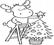 Printable christmas tree for children coloring pages