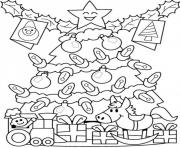 Printable presents under tree free s for christmas f929 coloring pages