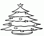 Printable a christmas tree coloring pages