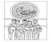 Printable christmas adults traditional 02 coloring pages