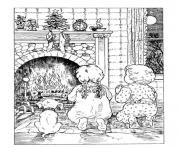 Printable christmas adults traditional 04 coloring pages