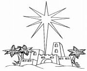 Printable Star Over Bethlehem coloring pages