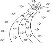 Printable Shooting Star coloring pages