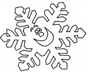 Printable Snowflake for Kids coloring pages
