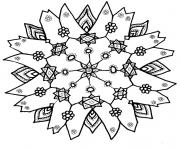 Printable Snowflake coloring pages