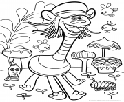 Printable Trolls Movie color troll coloring pages