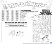 Printable hatchimals hatch game coloring pages