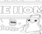 Printable Hatchy hatchimals draggles coloring pages