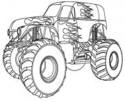 Printable Hot Wheels Monster Truck kids coloring pages