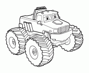 Printable easy bigfoot monster truck coloring pages