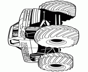 Printable terminator from monster truck show for boys coloring pages