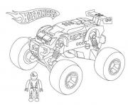 Printable hot wheels monster truck coloring pages