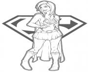 Printable supergirl superman coloring pages