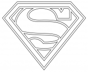 Printable supergirl logo coloring pages
