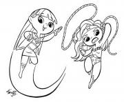 Printable 2 cute supergirl 3 coloring pages