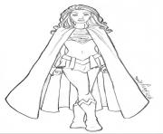 Printable supergirl 12 coloring pages