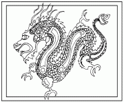 Printable chinese new year dragon ae17 coloring pages